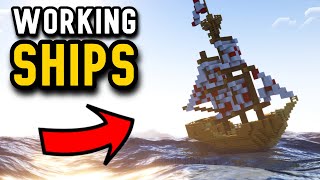 WORKING SHIPS Minecraft Mod Showcase  Eureka Ships [upl. by Frida]