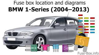 Fuse box location and diagrams BMW 1Series 2004–2013 [upl. by Travus421]