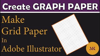 Making graph paper or grid paper in adobe illustrator  Squared paper [upl. by Glori448]