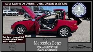 1998 MercedesBenz SLK230 Kompressor Top The MB Market [upl. by Eihs]