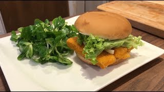 Fischstäbchen Burger im Tefal OptiGrill [upl. by Germaun842]