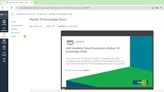 Module 10 Knowledge Check  Auto Scaling and Monitoring  AWS Academy  AWS cloud foundations  AWS [upl. by Adnilem306]