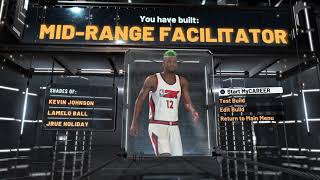 NBA 2K22 current gen rare build best mid range facilitator [upl. by Zulaledairam]