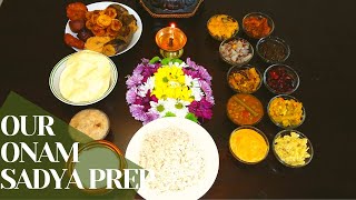 92 Our Onam Sadya Preparation 2020  ഞങ്ങളുടെ ഓണസദ്യ  in Malayalam [upl. by Einwat314]