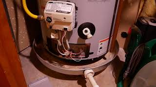 DIY Gas Water Heater Repair  Pilot Light Wont Stay Lit  Status light not blinking [upl. by Neillij]