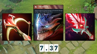 Red Itemization Dragon Knight is way too STRONG DotA 2 [upl. by Atekahs]