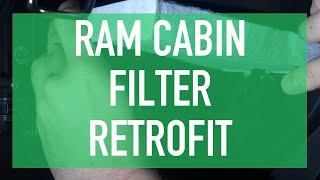 How to Install Ram 1500 Cabin Filter [upl. by Metzger]