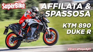 KTM 890 Duke R la prova del “Super Bisturi” arancione [upl. by Halehs]