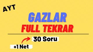 GAZLAR  Gazlar Full Tekrar 30 Soru Çözümü  AYT  11SINIF KİMYA [upl. by Oflodor]