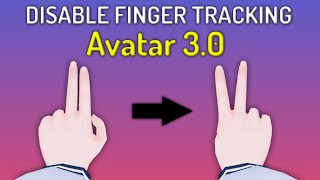 VRChat  How To Disable Finger Tracking with Avatar 30 Valve Index [upl. by Arekahs118]