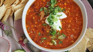 The Easiest Turkey Taco Soup [upl. by Tillo873]