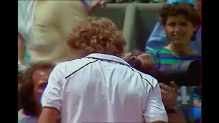 French Open 1982 Final  Mats Wilander v Guillermo Vilas part 1 [upl. by Aiekan860]