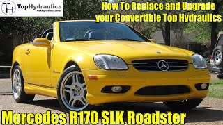 How to replace leaking Mercedes R170 SLK Convertible Hydraulic Cylinders [upl. by Cirillo]