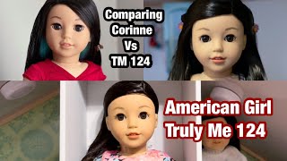 Opening American Girl Truly Me 124  Comparing Corinne Tan with truly me 124 [upl. by Idram]