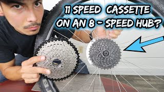 WILL IT FIT 11speed cassette on an BUDGET 8speed HUB [upl. by Ladnek]