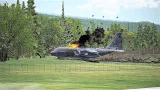 😱Military PLANE CRASH in Philippine Jolo Airport Patikul Sulu Philippines  Failed GoAround [upl. by Cirad]