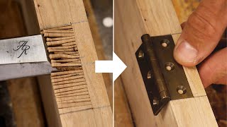 Installing Butt Hinges  Chisel Vs Router [upl. by Torres312]