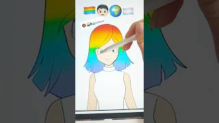 🏳️‍🌈🏳️‍⚧️ Avatar ANIME  Who Next  banderas lgtb avatar anime cutedrawing drawing shorts [upl. by Andromede]