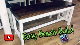 Dining Room Bench DIY [upl. by Elnar]