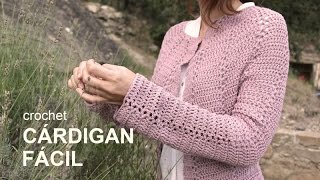 Tutorial Cárdigan Fácil Crochet o Ganchillo en Español [upl. by Fabian]