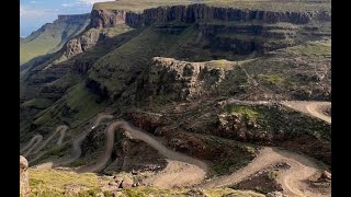 Drone footage Sanipass Lesotho Drakensberge [upl. by Nevag]