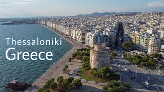 Thessaloniki Greece Drone Flight 4K [upl. by Aneba]