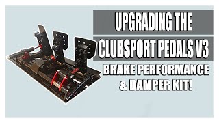 Fanatec Clubsport V3 Pedals  Damper Kit amp Brake Performance Kit Install [upl. by Holcomb]