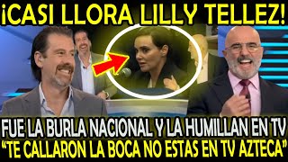 CASI LLORA LILLY TELLEZ SE CAG4N DE RISA Y LA HUM1LLAN quotTE CALLARON LA BOCA 2 VECES NO ES TV AZTECAquot [upl. by Aiehtela]