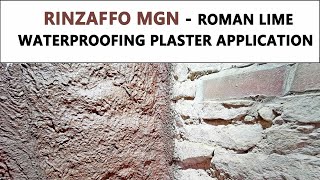 Rinzaffo MGN  Roman Waterproofing Lime Plaster Application [upl. by Africah]