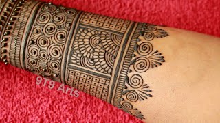 Stylish Bridal Mehndi DesignFull Front Hand Mehdi DesignEasy Dulhan Mehndi DesignChecks Mehndi [upl. by Donal686]