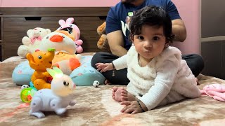 Krishna के लिये आये पहली बार Musical Toys 💌🧸🎀 Baby Musical Toys Reaction krishnaupmanyuvlogs [upl. by Eul370]