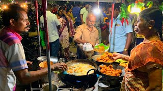 MADURAI STREET FOOD India  Tamil Nadus delicious SOUTH INDIAN food  Banana leaf  street food [upl. by Chaudoin221]