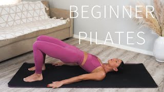 35 MIN FULL BODY PILATES WORKOUT FOR BEGINNERS  No Equipment [upl. by Birck]