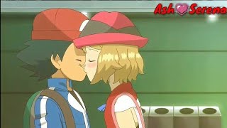 Pokemon Ash ❤️ Serena kiss [upl. by Riba]