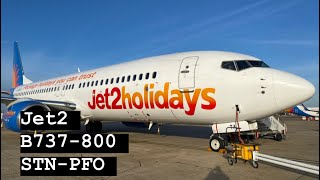 ✈ Jet2 B737  London Stansted  Paphos  Full Flight ✈ [upl. by Ganiats]