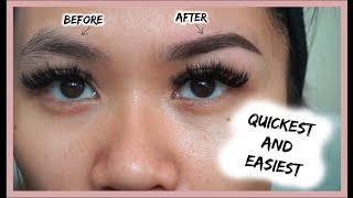 HOW TO GROOM  SHAPE EYEBROWS AT HOME EASIEST BEGINNER TUTORIAL [upl. by Danie]