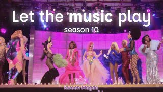 RPDR S10 but its the queens dancing at the end of every episode LET THE MUSIC PLAY [upl. by Liw]