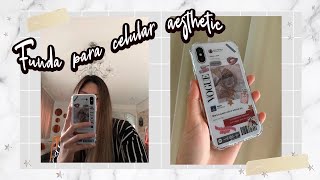 CÓMO HACER FUNDA PARA CELULAR AESTHETIC DIY 🤍✨  Carolina Melliher [upl. by Hoo]