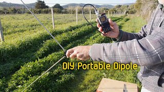 Selfbuilt portable dipole from TV antennas [upl. by Gittle]