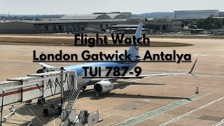 Trip Report of the TUI 7879  London Gatwick to Antalya  My first dreamliner flight [upl. by Storm548]