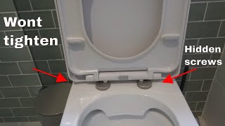 How to fix a loose toilet seat [upl. by Saihtam]