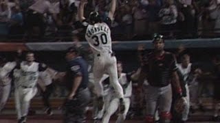 WS1997 Gm7 Fish win first WS on Renterias walkoff [upl. by Marlon260]