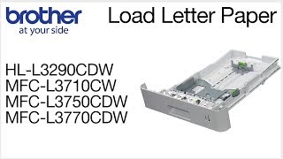 How to load paper  Brother MFCL3770CDW or HLL3290CDW [upl. by Pence656]