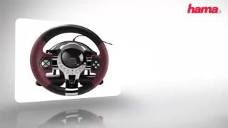 Hama Thunder V5 Racing Wheel for PS3 [upl. by Nannarb]