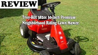 Review TroyBilt 382cc 30Inch Premium Neighborhood Riding Lawn Mower 2020 [upl. by Fennie]