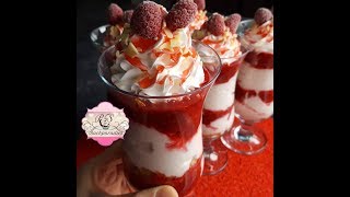 HIMBEERTRAUM DESSERT😍Leckerer Nachtisch👉 PampS Backparadies [upl. by Fante]