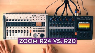 ZOOM R24 vs R20 comparison  which one is better for you [upl. by Eihcir323]