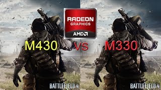 Battlefield 4 FPS Test On AMD RADEON R5 M430 VS M330 [upl. by Arlie]