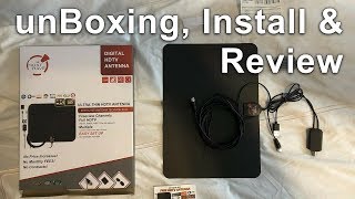 HDTV Digital Antenna  Unbox Install Review  U Must Have [upl. by Staford]