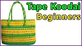 2 ரோல் Tape wire Koodai Full Tutorial for beginners  Plastic wire Koodai [upl. by Nylteak]